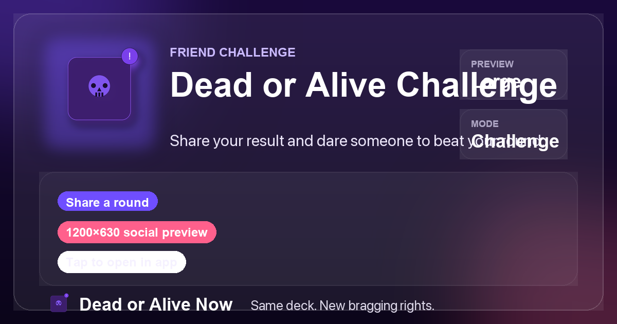 Guess the Face friend challenge share image